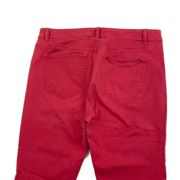 Chaps Capri Women's size 12 Red Denim jeans - Picture 2 of 4